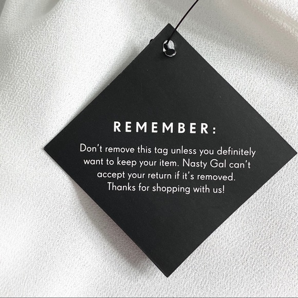 NASTY GAL sheer mod bod collared blouse SM - Picture 15 of 16